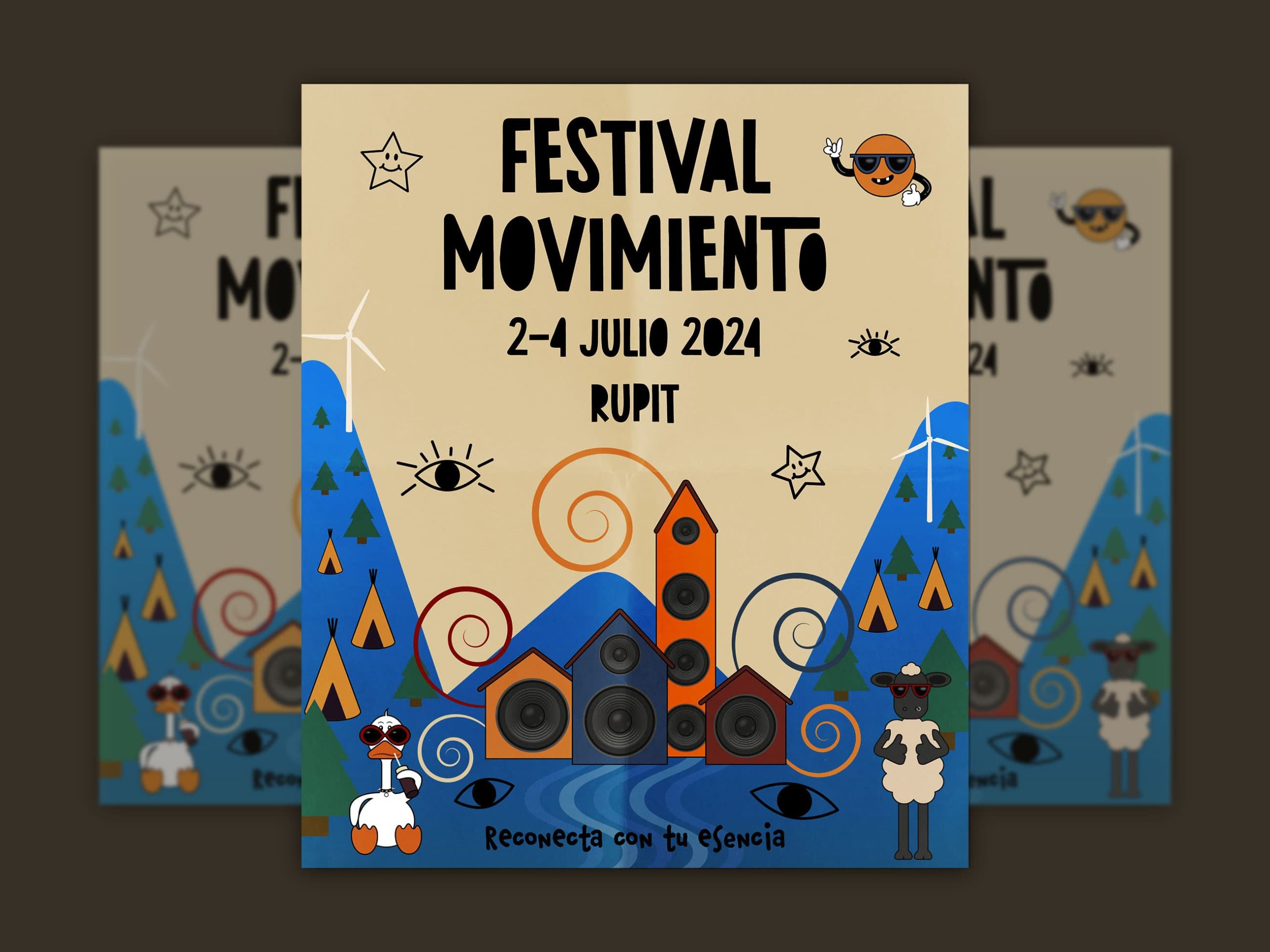 Póster del Festival de música Movimiento.